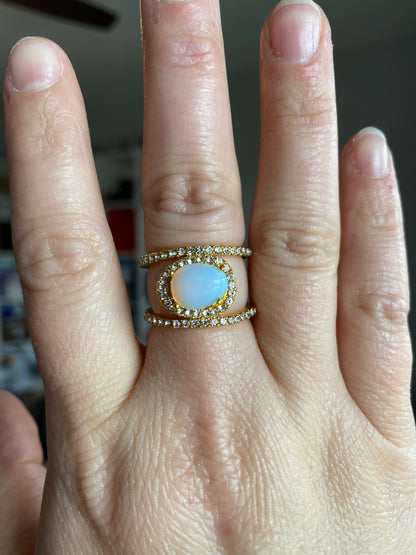 Opalite Stack Ring